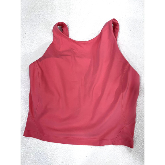 Lululemon Align High Neck Tank Top Raspberry Cream Sz 4 Nulu - Picture 1 of 3